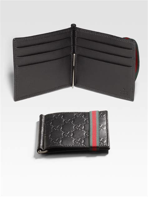 men's gucci money clip wallet|money clipper wallet gucci.